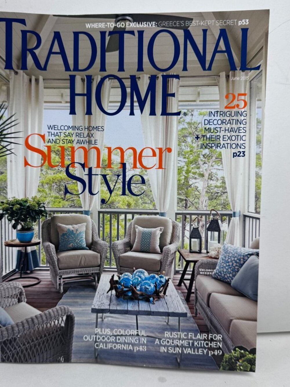 Traditional Home Magazine June 2015 Summer Style Decorating Kitchen Dining Ideas